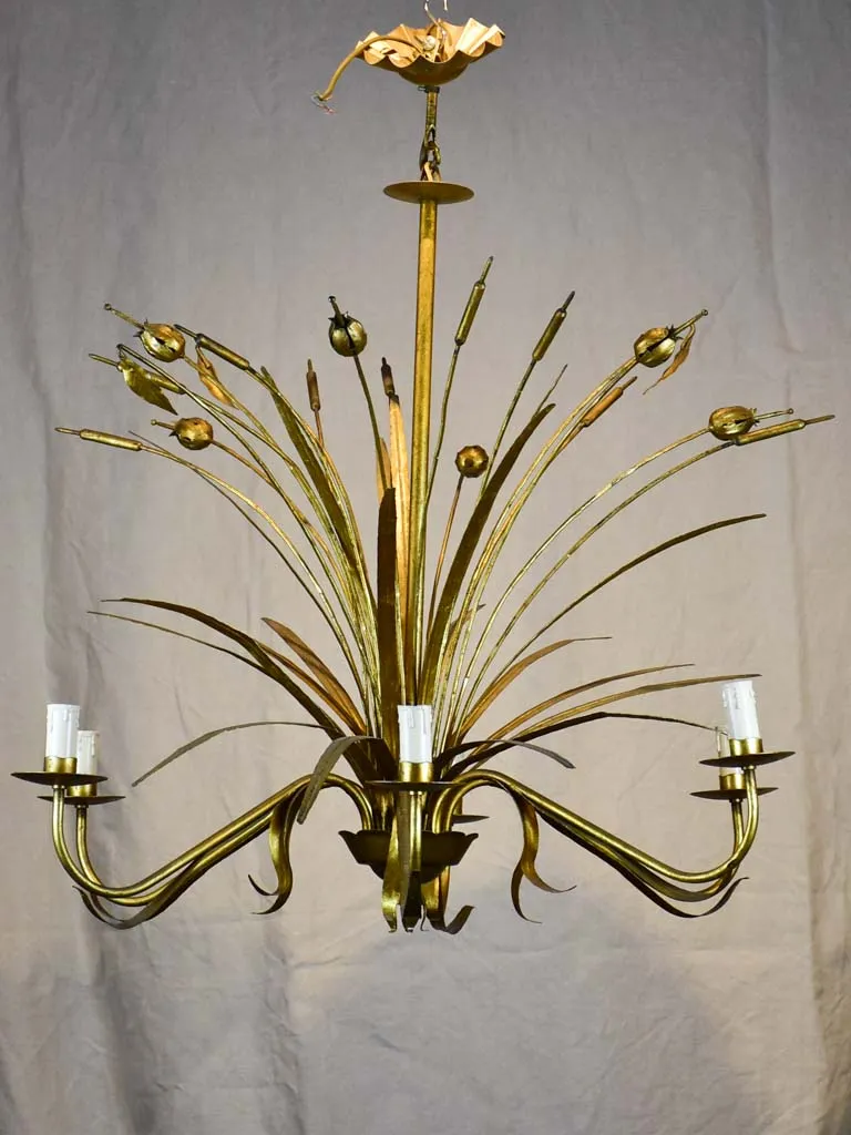 Vintage Maison Charles bulrush chandelier
