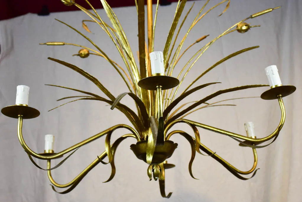 Vintage Maison Charles bulrush chandelier