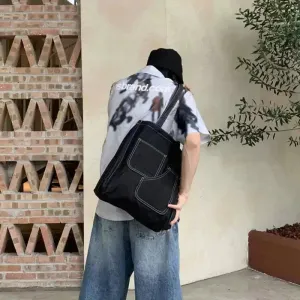 Vvsha  Christmas Gift Denim Pocket Canvas Tote Bag