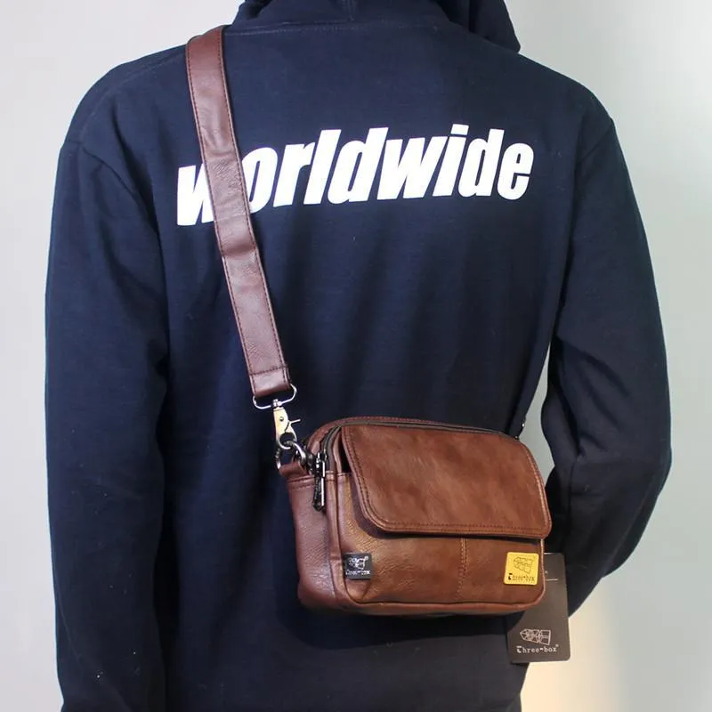 Vvsha  Christmas Gift Multi-Pocket Pu Shoulder Bag