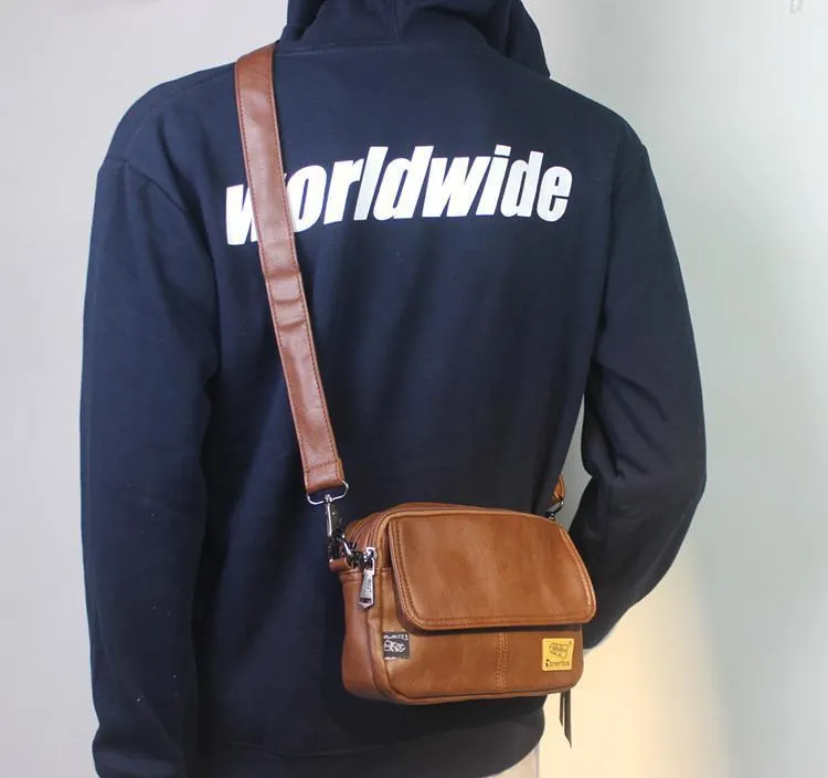 Vvsha  Christmas Gift Multi-Pocket Pu Shoulder Bag