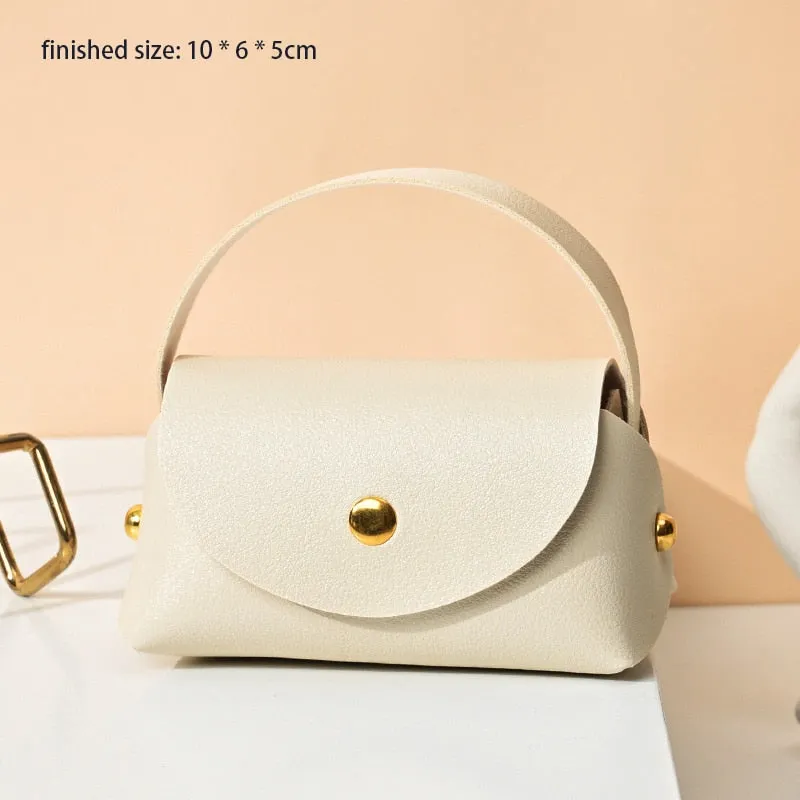 Vvsha Creative Handbag Wedding Gift Box Bag Color Christmas Handheld Gift Bag Leather Gift Box Bag Buckle Square Gift Box Bag