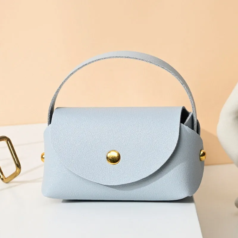 Vvsha Creative Handbag Wedding Gift Box Bag Color Christmas Handheld Gift Bag Leather Gift Box Bag Buckle Square Gift Box Bag