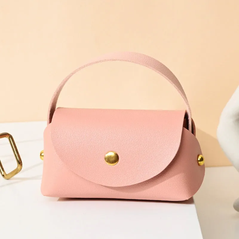 Vvsha Creative Handbag Wedding Gift Box Bag Color Christmas Handheld Gift Bag Leather Gift Box Bag Buckle Square Gift Box Bag