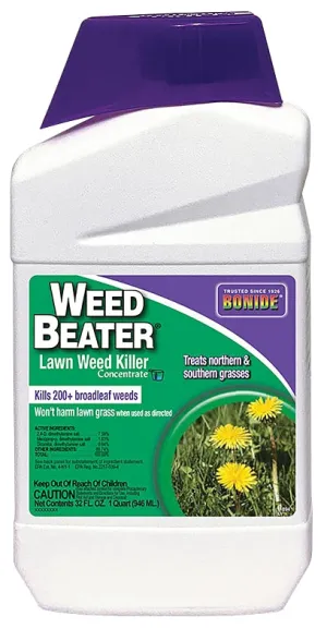 Weed Beater 894 Lawn Weed Killer Concentrate, Liquid, 1 qt :QUART: QUANTITY: 1