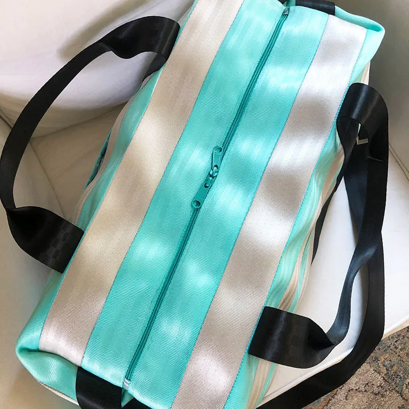 Weekender Bag Seat Belt Pattern