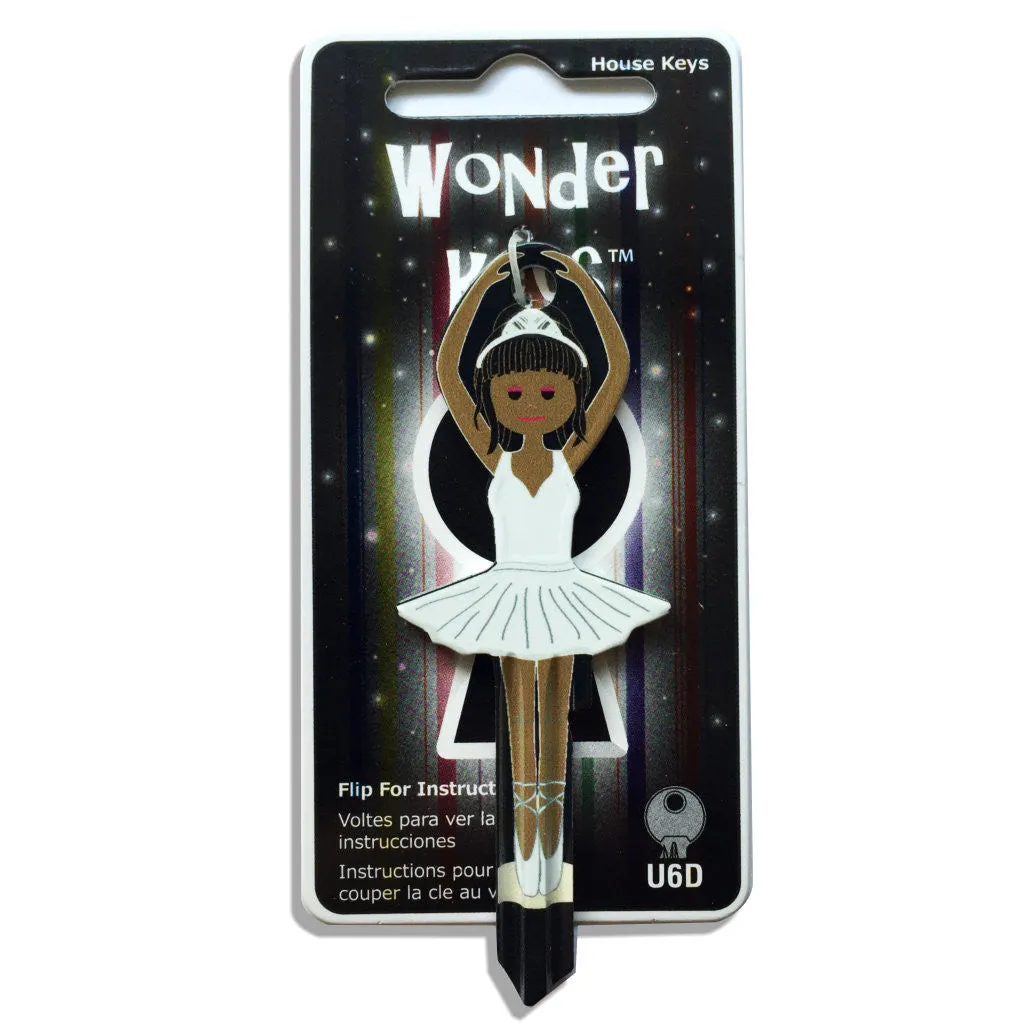 White Dress Ballerina Shaped Wonder Key!