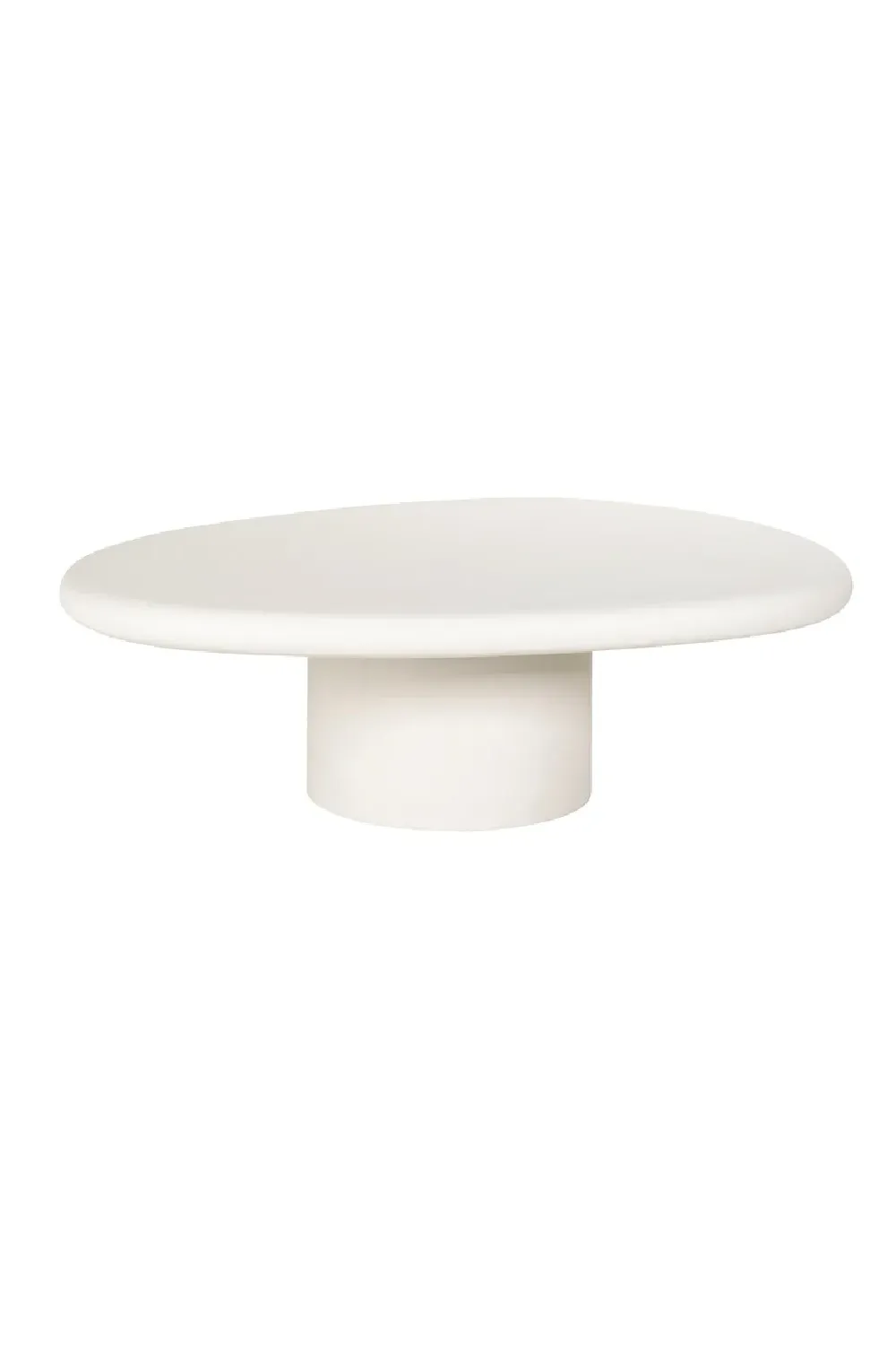 White Pebble-Shaped Coffee Table | OROA Bloomstone