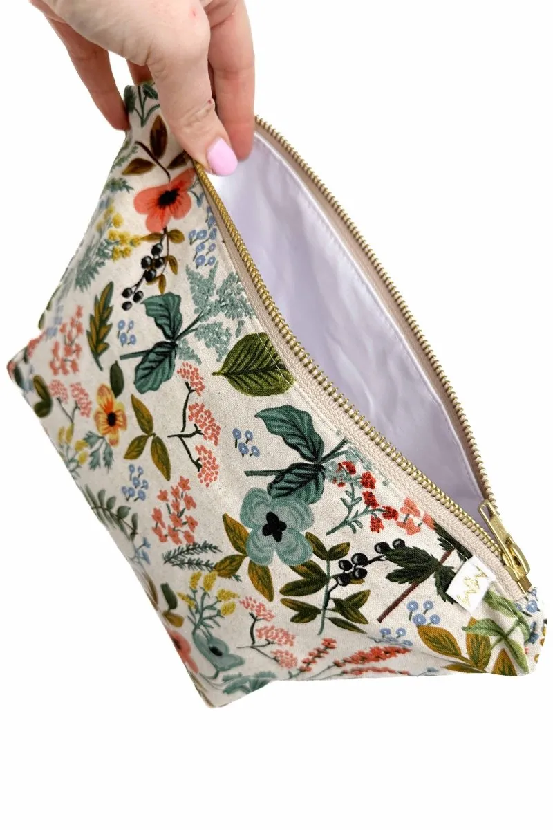 Wildflower Canvas Maxx Cosmetic Bag
