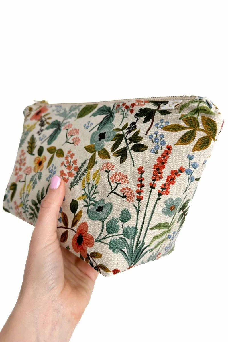 Wildflower Canvas Maxx Cosmetic Bag
