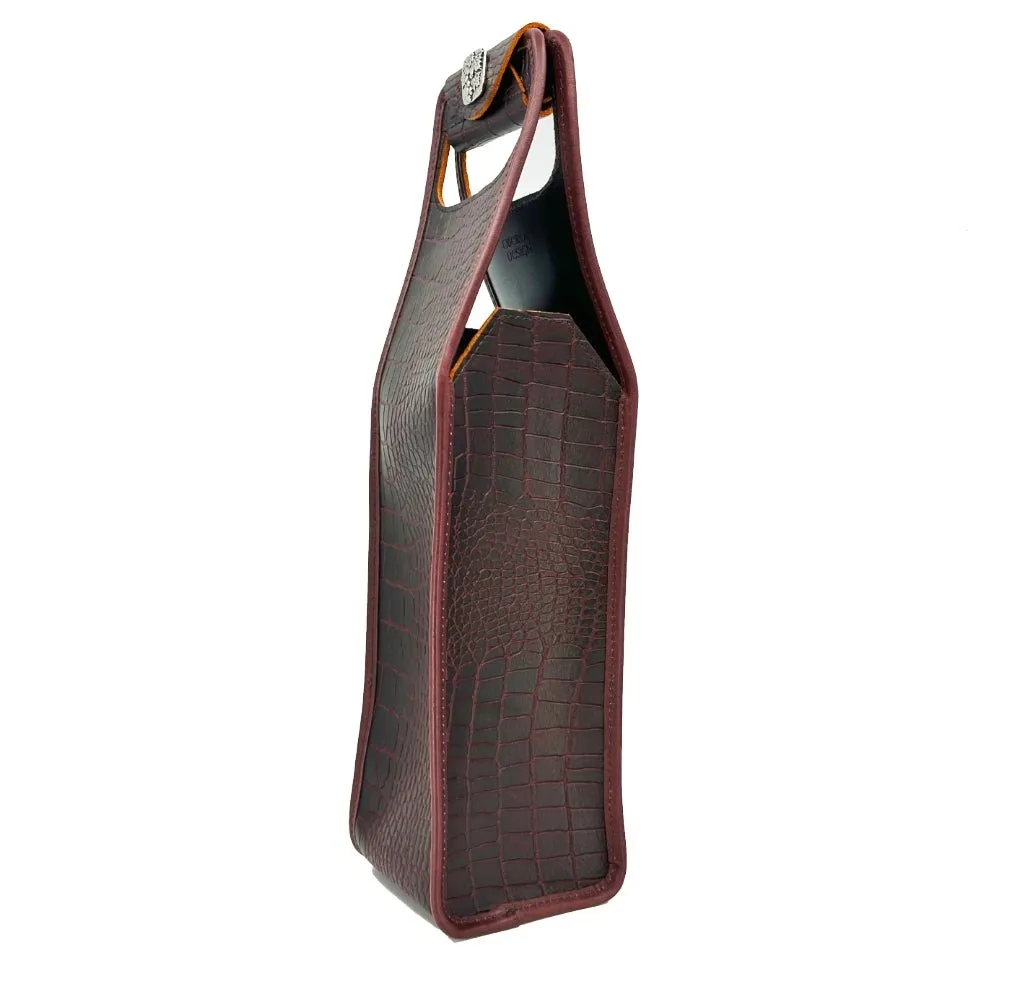 Wine Bottle Bag, Alligator