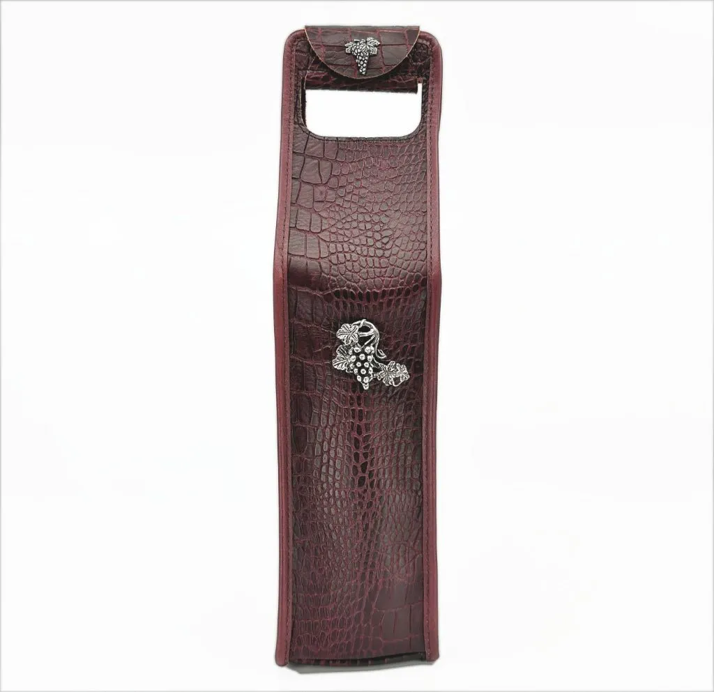 Wine Bottle Bag, Alligator