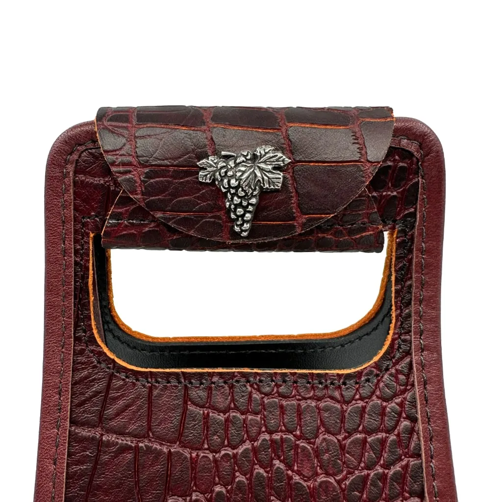 Wine Bottle Bag, Alligator