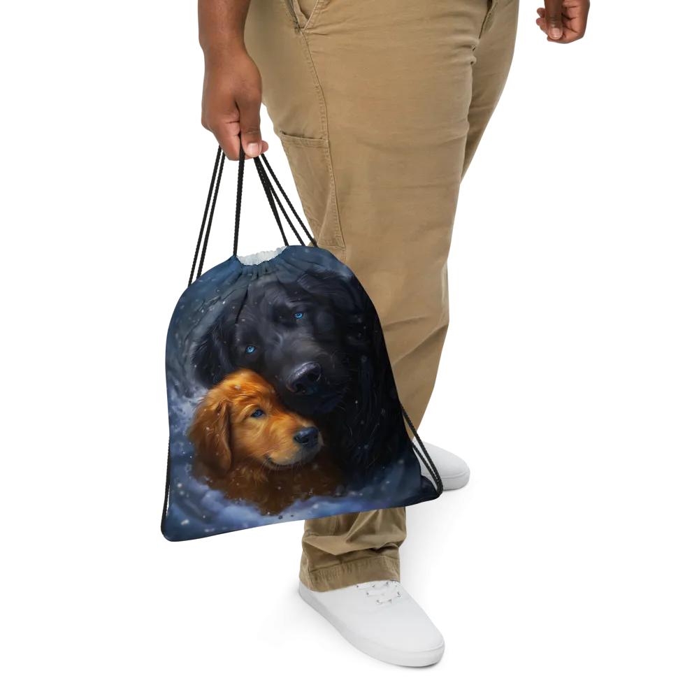 Winter Guardians Drawstring bag