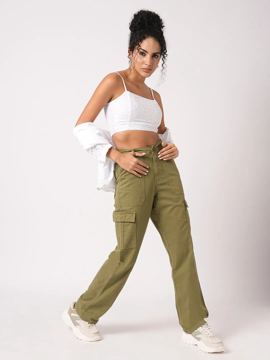 Women White Stylish Sleeveless Bustier Top