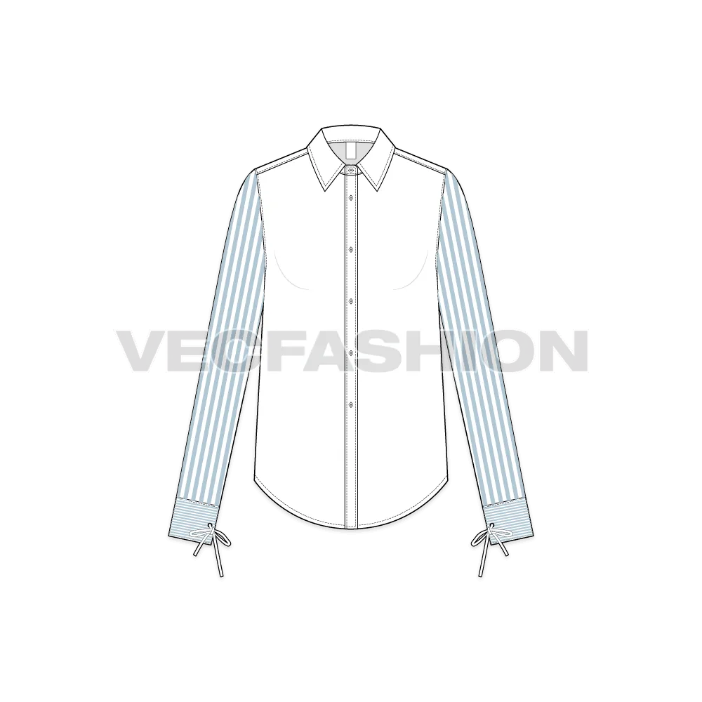 Women's Stylish Shirt with Pin Stripes
