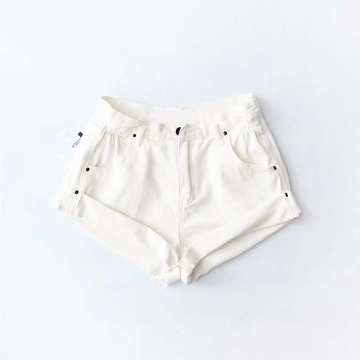 Women's Summer High Waist Slim Denim Shorts
