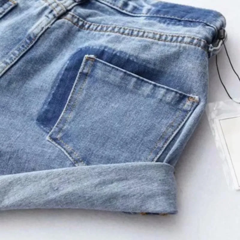 Women's Summer High Waist Slim Denim Shorts