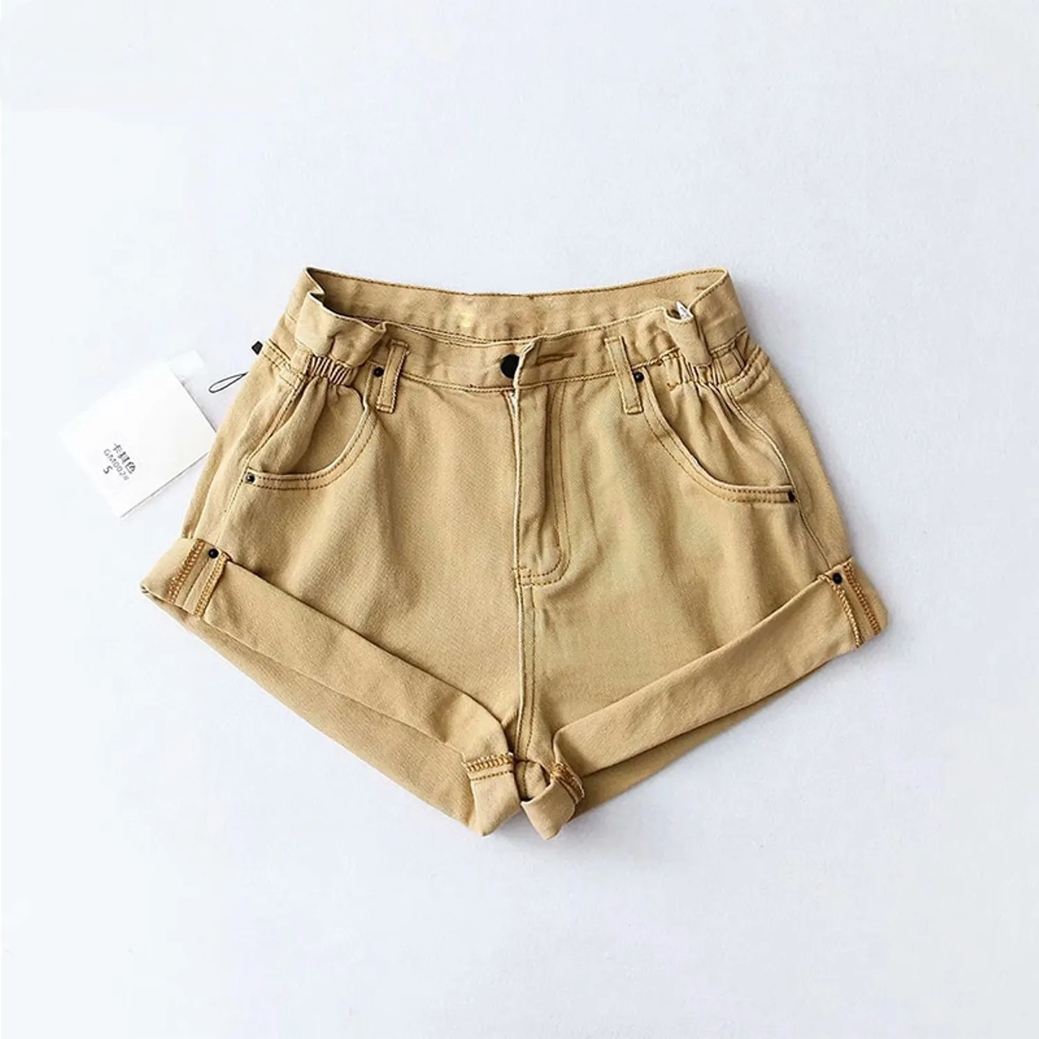 Women's Summer High Waist Slim Denim Shorts