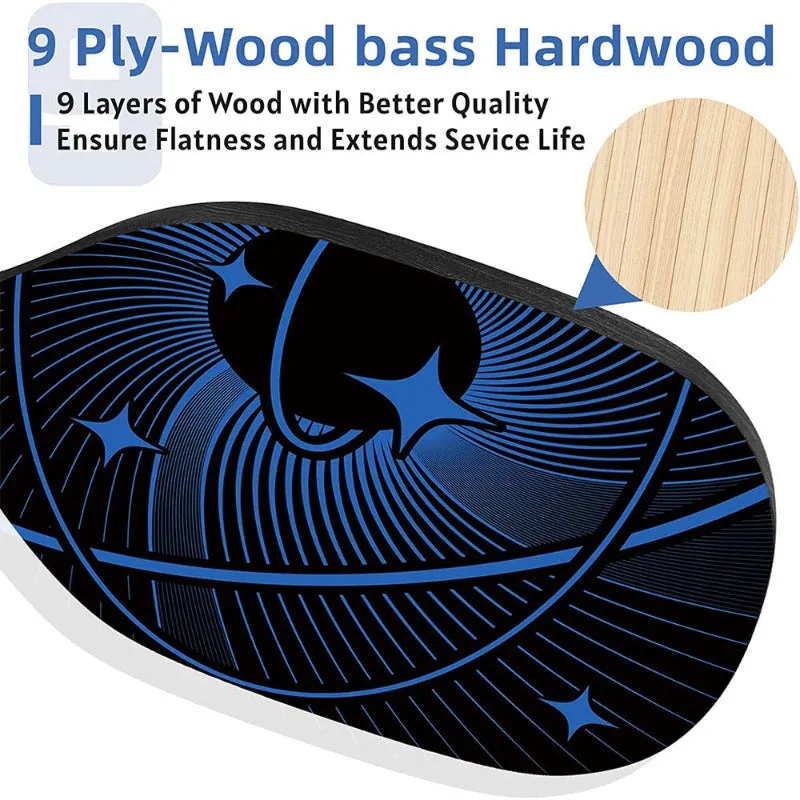 Wood Pickleball Paddles Set for Women Men Beginners