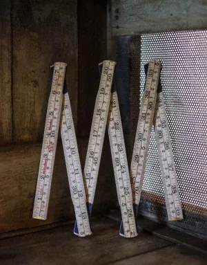Wooden Folding 1m Rule, Merchant & Mills