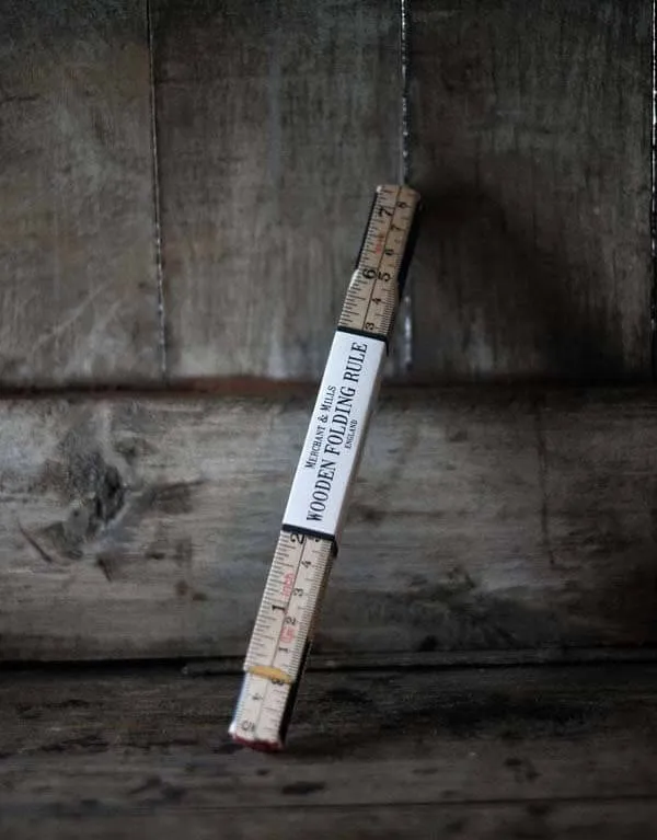 Wooden Folding 1m Rule, Merchant & Mills
