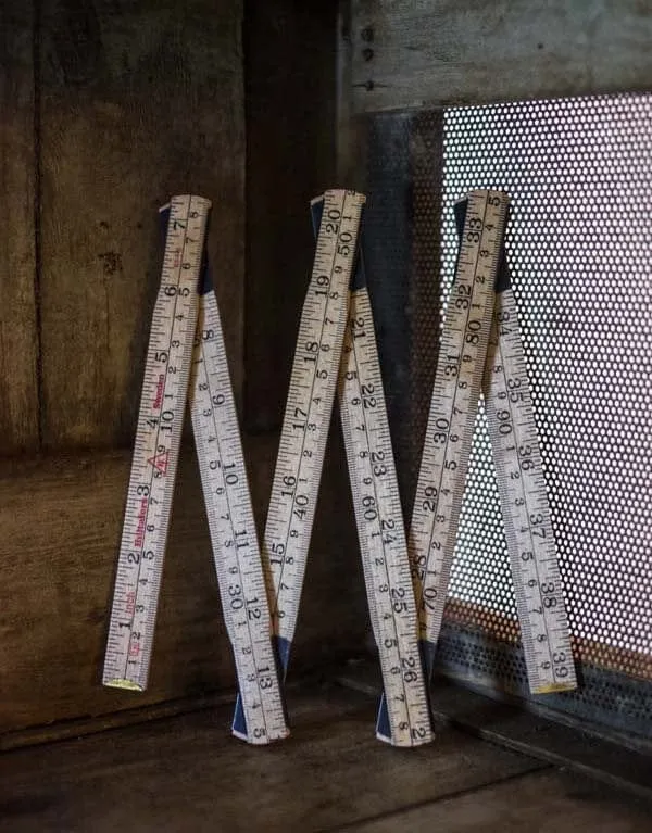 Wooden Folding 1m Rule, Merchant & Mills