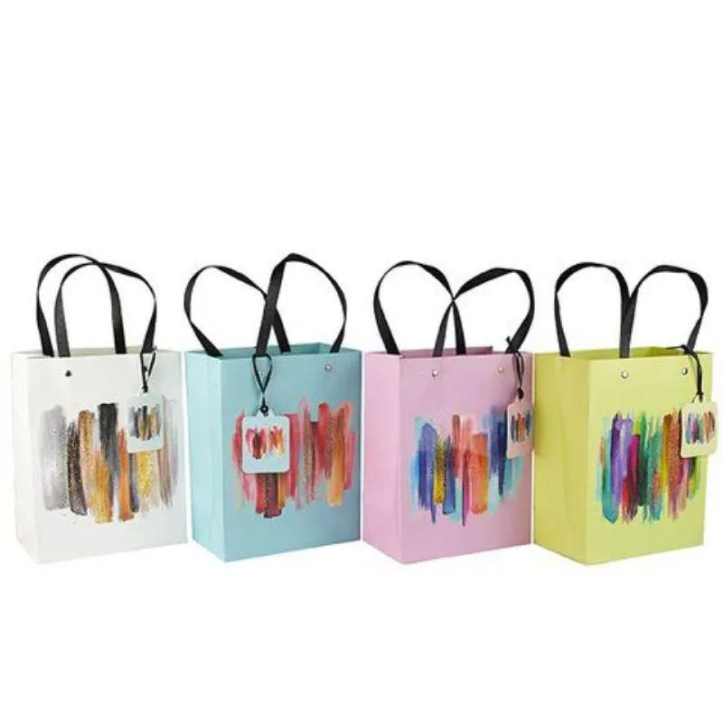 XL Colour Paint Stroke Gift Bag - 32cm x 42cm x 11.5cm