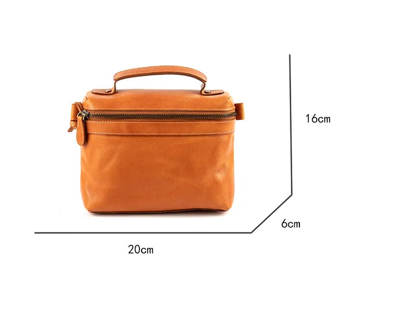 YAAGLE Women Simple Real Leather Zipper Cross Body Bag YGM8111